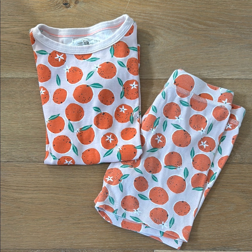 Orange Print Kids Pajamas